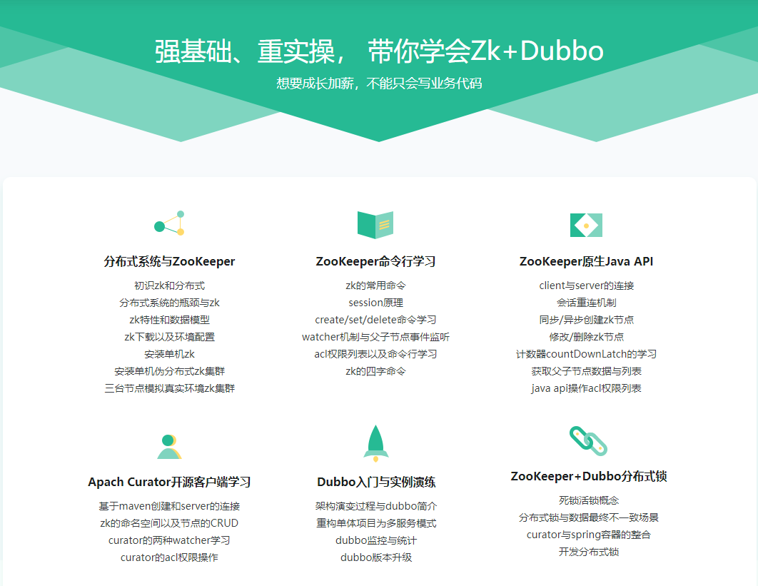 ZooKeeper分布式专题与Dubbo微服务入门|完整无密