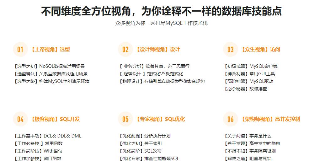 程序猿必知必会-MySQL 8.0详解与实战完结无密