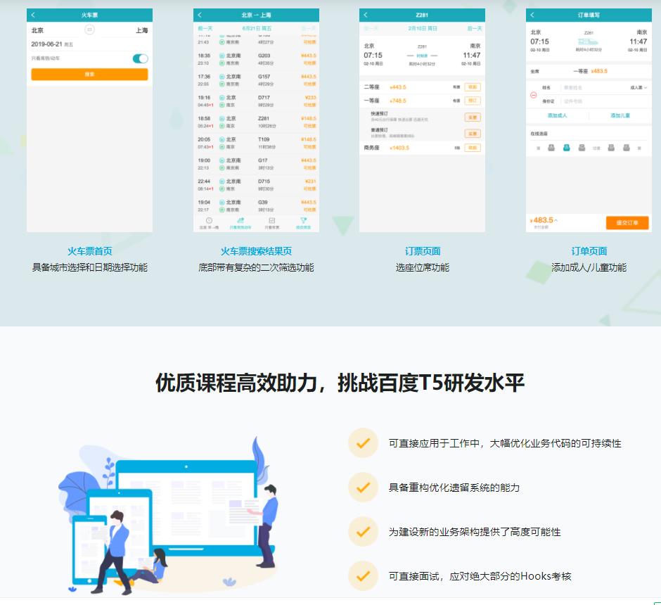 React劲爆新特性Hooks 重构旅游电商网站火车票PWA|完结无密