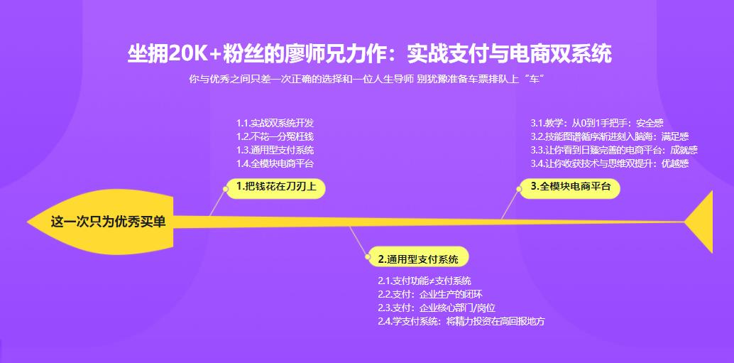 实战支付+电商双系统 玩“赚”Java技术栈|完结无密