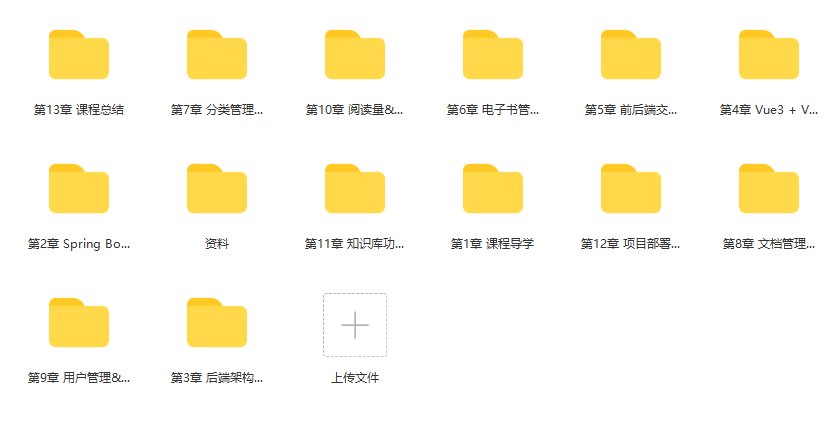 Spring Boot+Vue3前后端分离，实战wiki知识库系统|完结无密