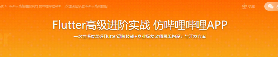 Flutter高级进阶实战 仿哔哩哔哩APP|完结无密