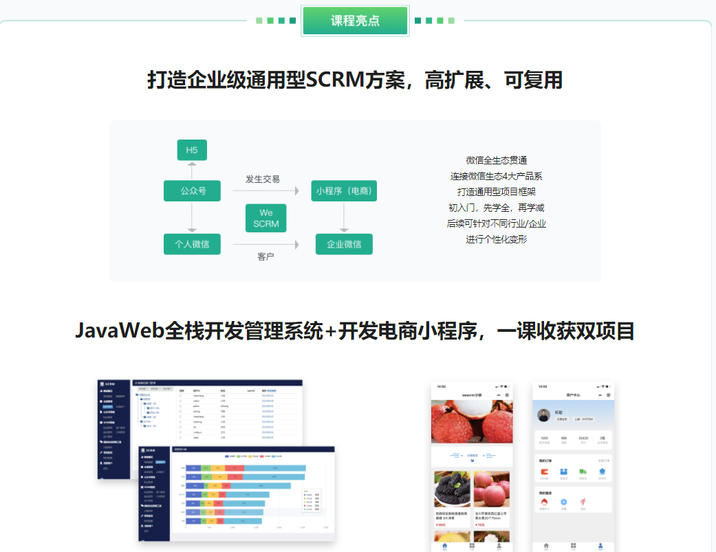 0到1快速掌握Java全栈开发，玩转微信生态|完结无密