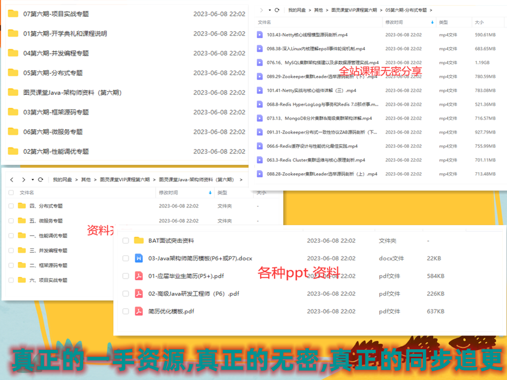 图灵课堂Java架构师VIP课程第六期-完结无密