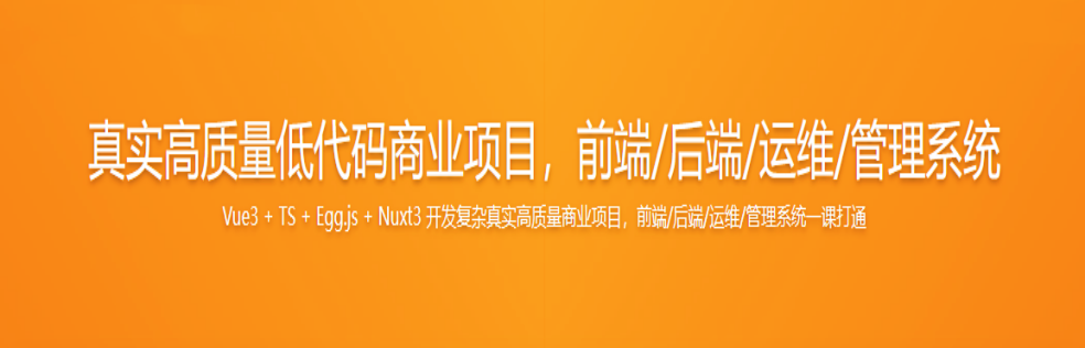 真实高质量低代码商业项目，前端/后端/运维/管理系统(超清完整)